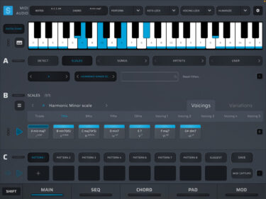 スケーラー２を使いこなそう（第3回）Scaler2でハーモニックマイナーのコードをつくってみよう！