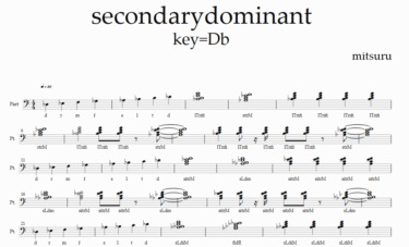 セカンダリードミナントをひいてみよう（8/12）key=Db