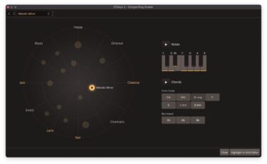 EZkeys 2の新機能Songwriting Scalesの提案するコードをきいてみよう！