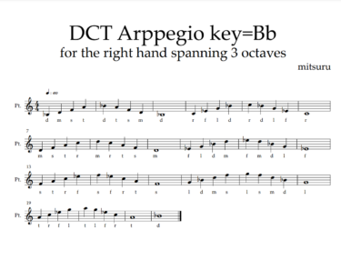 YAMAHA PSS-A50完全対応コードトーンアルペジオ(key=Bb)no.11/12