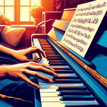 ぼくのピアノのひきかたの指番号をイラストにしてみました