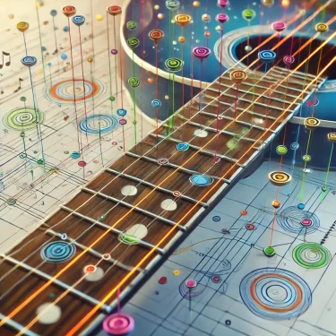 視覚マッピングを利用したギター指板の覚え方試案