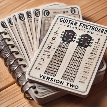 指板九九（しばんくく）でおぼえよう：指板暗記カード第２版（おもて面の読み方を追加しました）