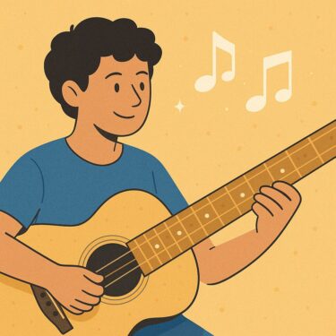 ギターの指板のマーカーを覚える曲をつくりました